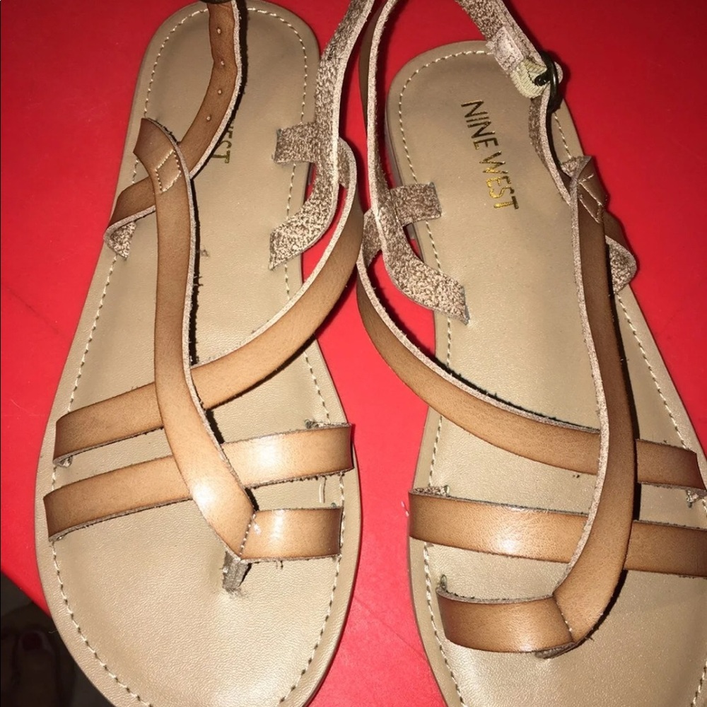 NEW NINE WEST BROWN SANDALS